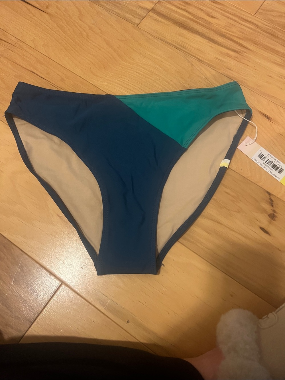 Summer Salt Colorblock Teal & Navy Women's Bikini Bottom
